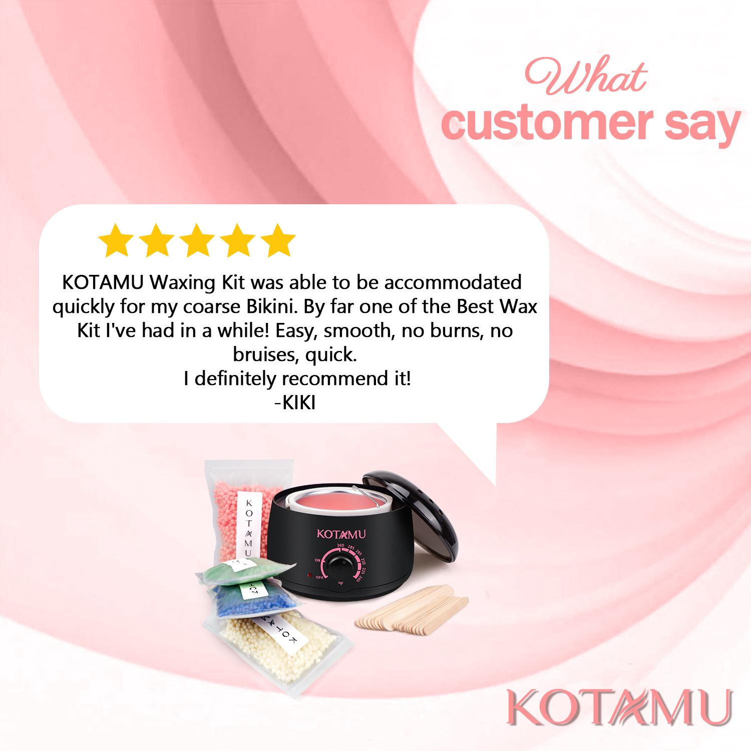  KOTAMU Digital Wax Warmer Kit for Hair Removal At Home for  Women Sensitive Skin Brazilian Facial Hair Body with 4 Formulas Hard Wax  Beads Target Different Type of Hair : Beauty