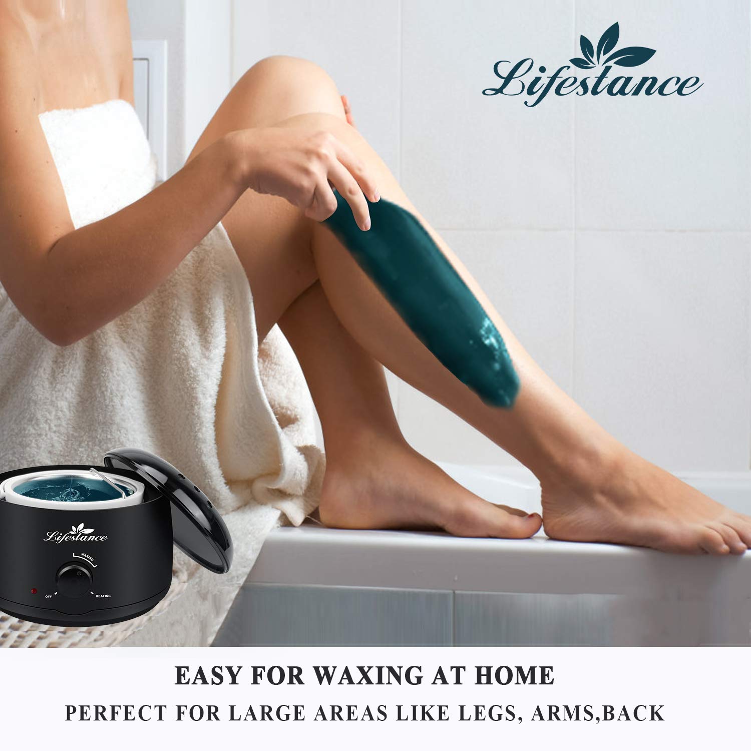 Lifestance Waxing Kit, L3 Wax Warmer Hair Removal for Women Men, Waxing